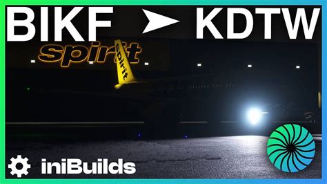 Msfs Live New Inibuilds A Neo Spirit Delivery Ops Bikf Kdtw