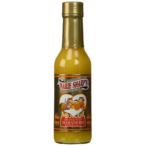 Marie Sharp s Orange Pulp Habanero Dr Burnöriums Hot Sauce Emporium