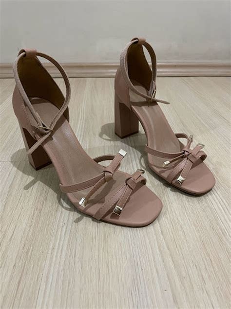 Sand Lia Nude Salto Bloco Sand Lia Feminina Nunca Usado Enjoei