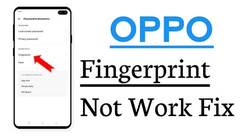 OPPO Fingerprint Lock Not Working Problem Solve YouTube