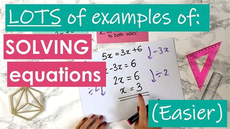 How To Solve Equations Gcse Maths 12 Youtube