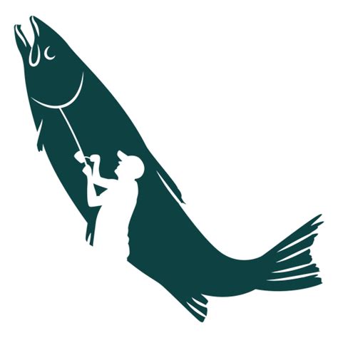 Fish Fisherman Rod Illustration Png And Svg Design For T Shirts