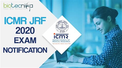 ICMR JRF Exam 2020 Notification Check Eligibility Application