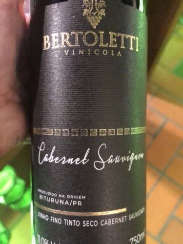 Vinícola Bertoletti Vinho Fino Tinto Seco Cabernet Sauvignon Vivino