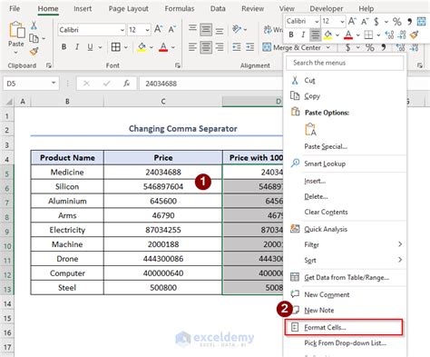 How To Change A 1000 Separator To A 100 Separator In Excel 3 Methods