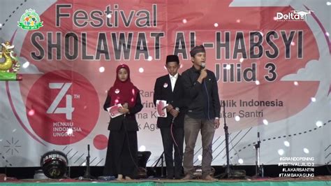 Grand Opening Festival Sholawat Al Habsyi Jilid Youtube