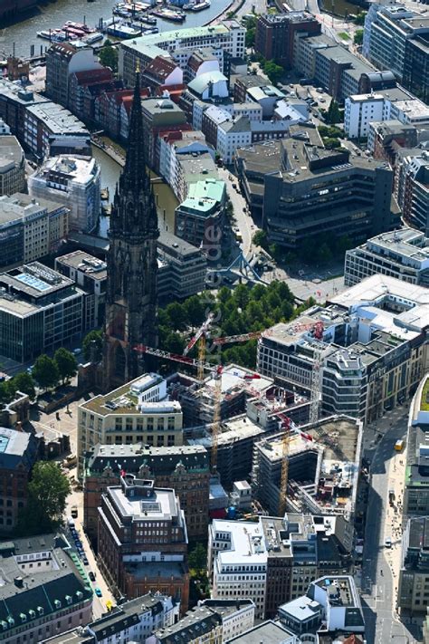 Luftbild Hamburg Baustellen Zum Neubau Eines Stadtquartiers Burstah