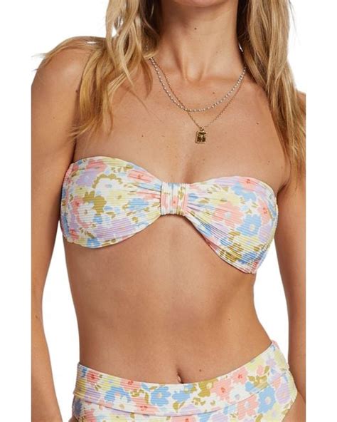 Billabong Dream Chaser Tanlines Strapless Bikini Top Lyst