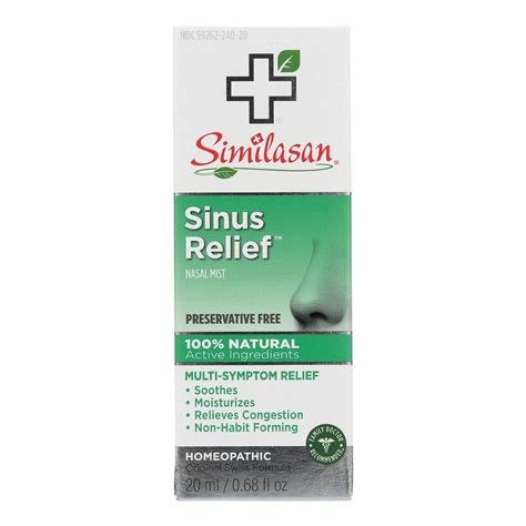 Amazon Similasan Sinus Relief Nasal Mist 0 68 Oz Saline Nasal