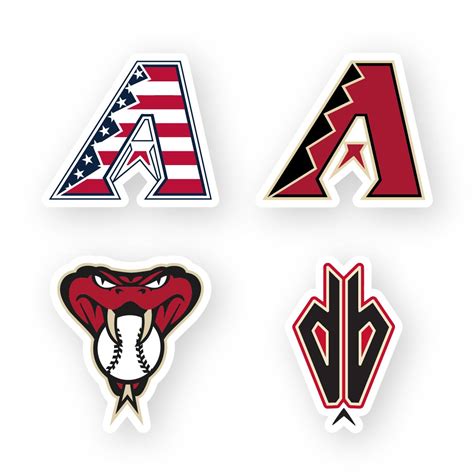 Arizona Diamondbacks Logo Stickers Set By Inches Mlb Tea Inspire