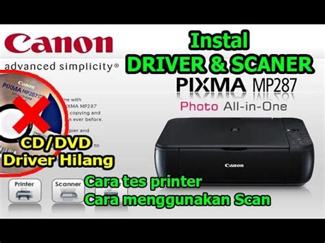 Driver Canon Mp287 / The ij scan utility is included in the mp drivers ...