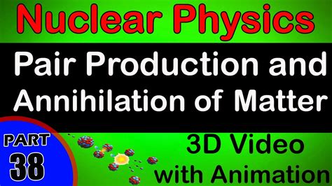 Pair Production And Annihilation Of Matter Nuclear Physics Class 12 Physics Notes Cbse Iitjee