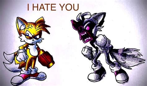 An Image Of Two Cartoon Characters That Say I Hate You