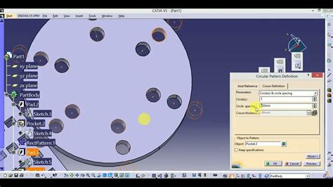 Catia V Tutorial For Beginners Sketcher Part Design Basic Making