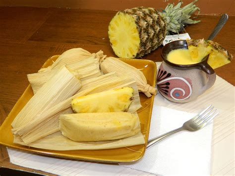 Tamales Dulces De Piña Pineapple Tamales Colavorativo Dia De Acción