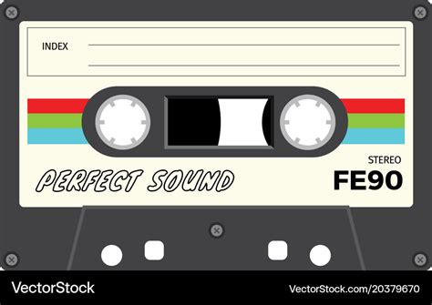 Retro Audio Cassette Royalty Free Vector Image