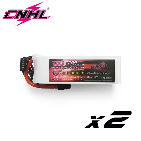 Pcs Cnhl V S Mah Lipo Battery C G Plus With Xt Plug For