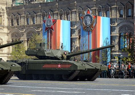 Rehearsal Of Parade In Honor Of Victory Day In Moscow The T 14 Armata