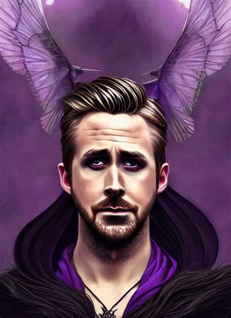 Krea Side Portrait Ryan Gosling As Dark Witch Adventurer Outfit