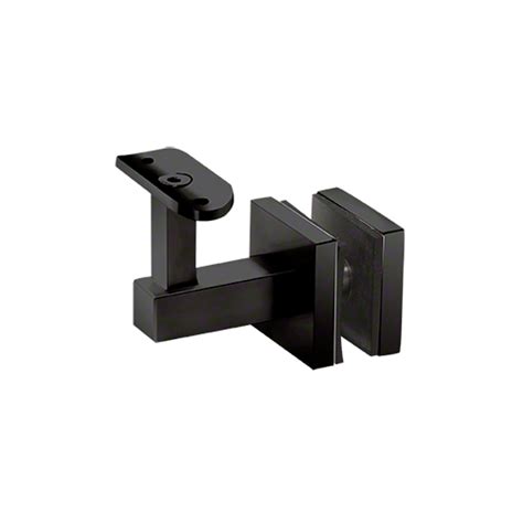 Crl Hr Egmbl Matte Black Shore Series Glass Mounted Hand Rail Bracket