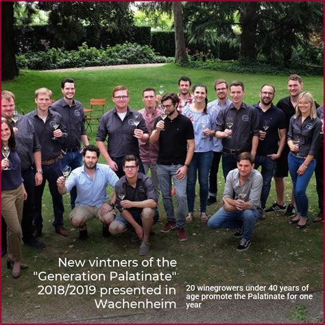 New Vintners Of The Generation Palatinate 2018 2019 Presented In