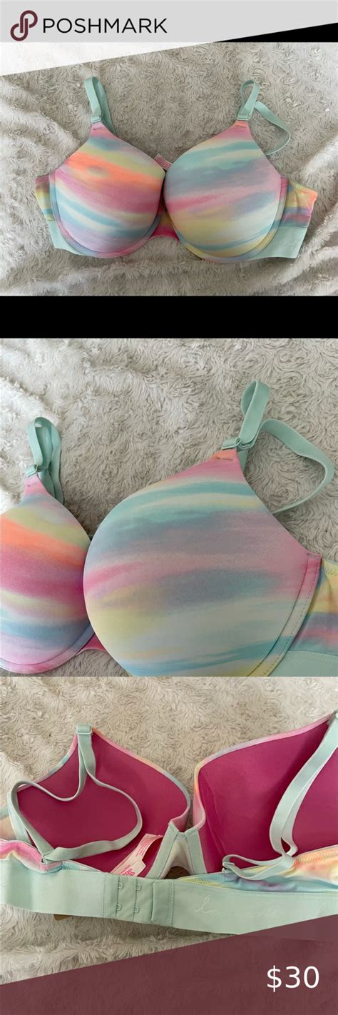 Nwt Victorias Secret Wear Everywhere Pink Bubble Sunset Push Up Bra