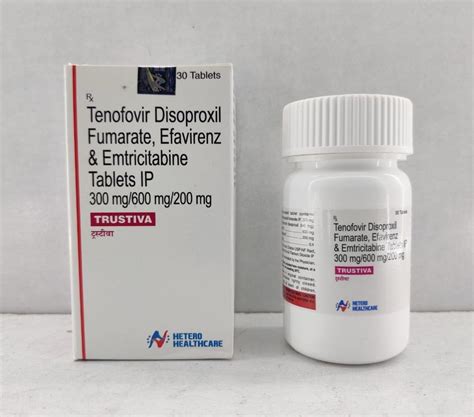 Tenofovir Disoproxil Fumarate Efavirenz Emtricitabine Tablet Ip Prescription Treatment Treat