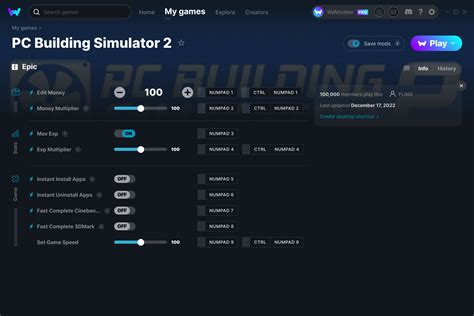 Pc Building Simulator Cheats And Trainer For Epic Games Trainers