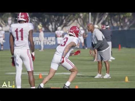 Alabama Prepares For Rose Bowl Battle With Michigan Raw Practice