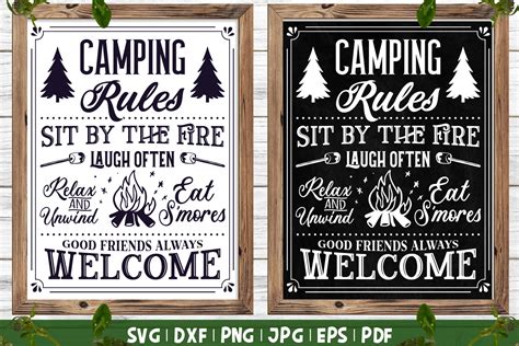 Camp Rules Sign