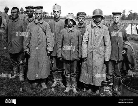 German Prisoners In Haringue August 19 1917 France World War I Stock