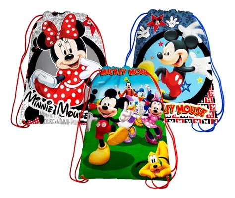 Dulcero Morralito Fiesta Infantil Mickey 50 Pzs Envío gratis