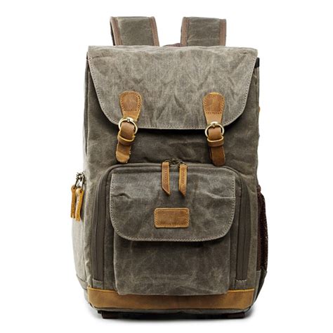 Waterproof Canvas Camera Backpack