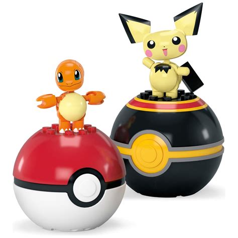 Mega Pokémon Pokéball Set Glumanda Und Pichu Smyths Toys Österreich