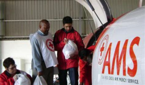 South African Red Cross Society And Ams Sends Food Parcels To