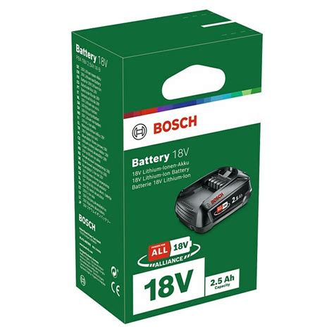 Bosch Power For All 18V Akku PBA 18V 2 5Ah W B 18 V 2 5 Ah BAUHAUS