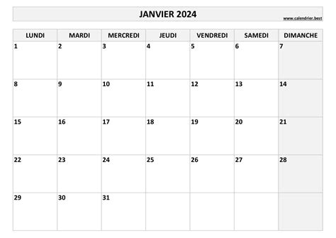 Janvier Calendrier Imprimer Halie Kerrill