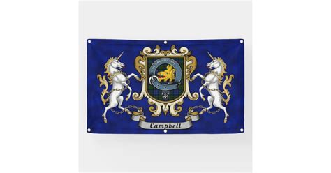 Campbell Clan Badge & Tartan Banner | Zazzle