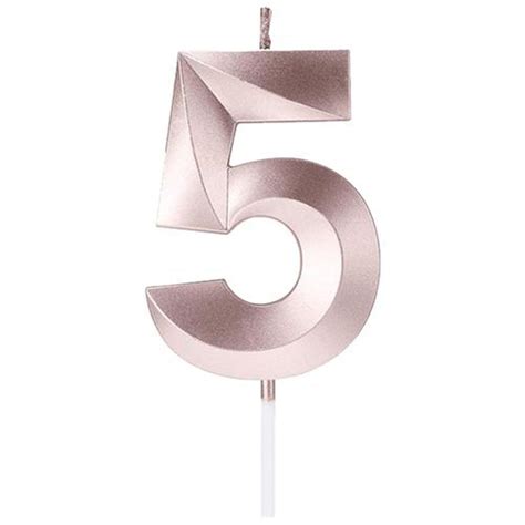 Buy Cherishx Numerical 5 Birthday Candle For Cake Decorations