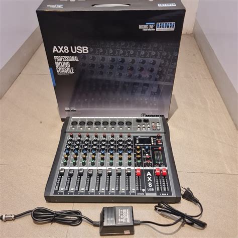 Jual MIXER AUDIO MACKIE AX8N USB MP3 BLUETOOTH 8 Channel Full