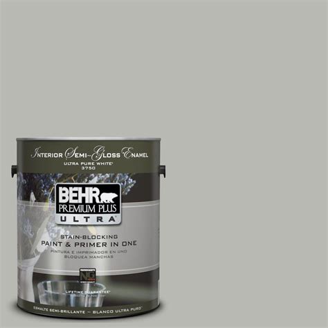 BEHR Premium Plus Ultra 1 Gal UL260 18 Classic Silver Interior Semi