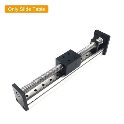 Cnc Ball Screw Slide Table Motor Kit Mm Width Linear Guide Rail Stage