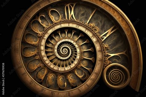 spiral clock antique abstract fractal   interesting abstract
