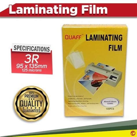 QUAFF LAMINATING FILM 3R 4R 5R 100 PCS PER PACK Lazada PH