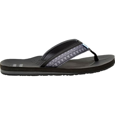 Toms Verano Flip Flops Black Zig Zag Sandals And Flip Flops Shoes