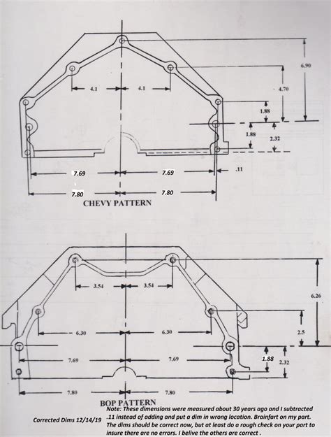 Technical Engine Dimension Drawings The Hamb