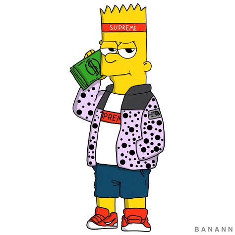 How To Draw Supreme Bart Simpson Howto Draw