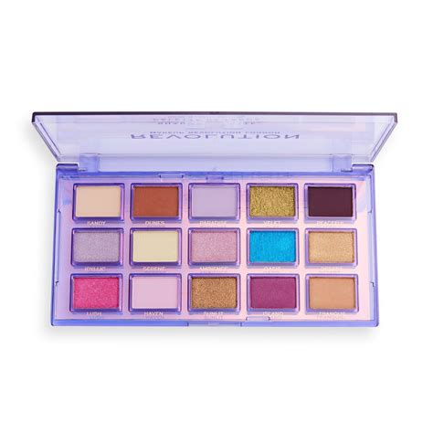 Paleta Farduri De Ochi Makeup Revolution London Reflective Palette Ultra Violet 15 Nuante