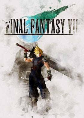 Tiro Reparto Rigoroso Poster Final Fantasy Vii Pausa Strategia Biancheria