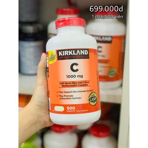 Mua Viên Uống Bổ Sung Vitamin C Kirkland Signature Vitamin C 1000mg Hộp